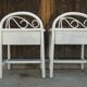 Pair rattan chevets circa 1970