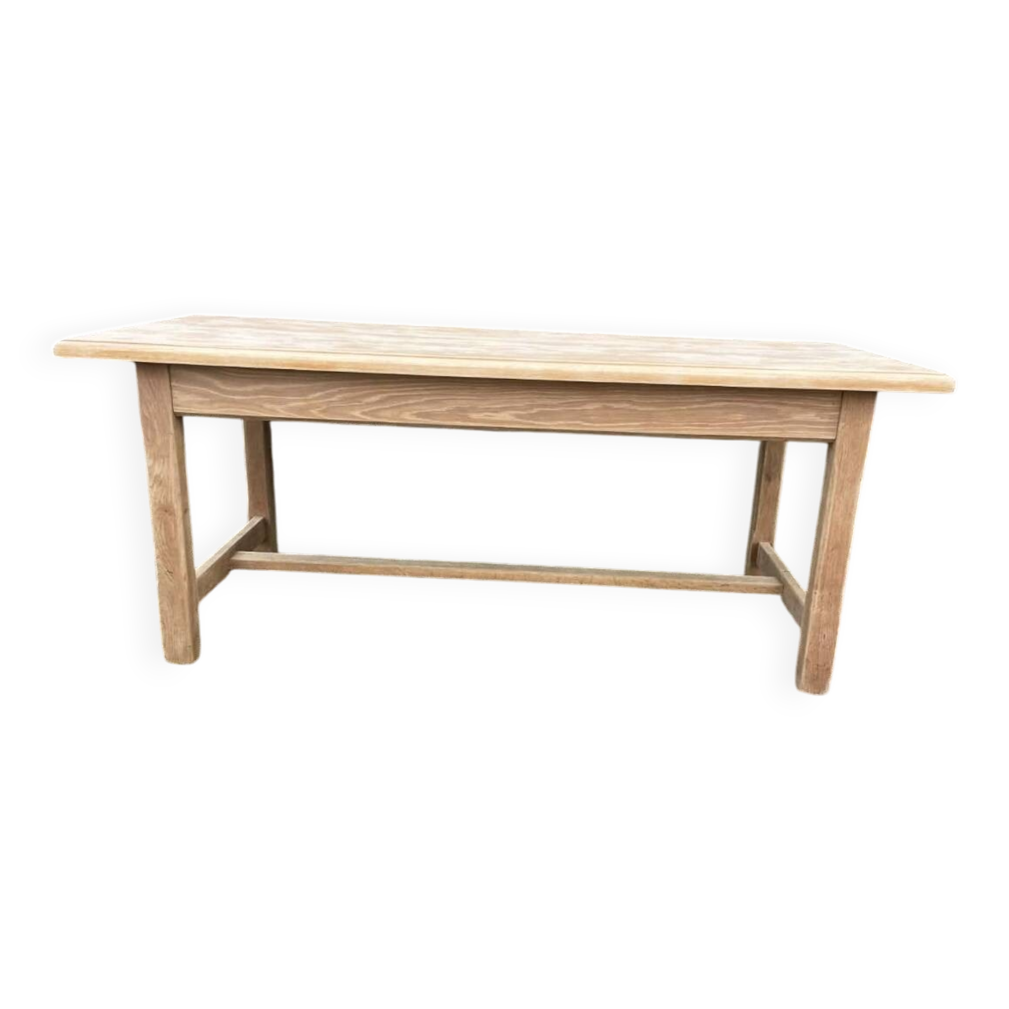 Rustic wooden farmhouse table