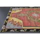 Vintage Turkish Oushak handmade wool cotton pink area rug 172x310