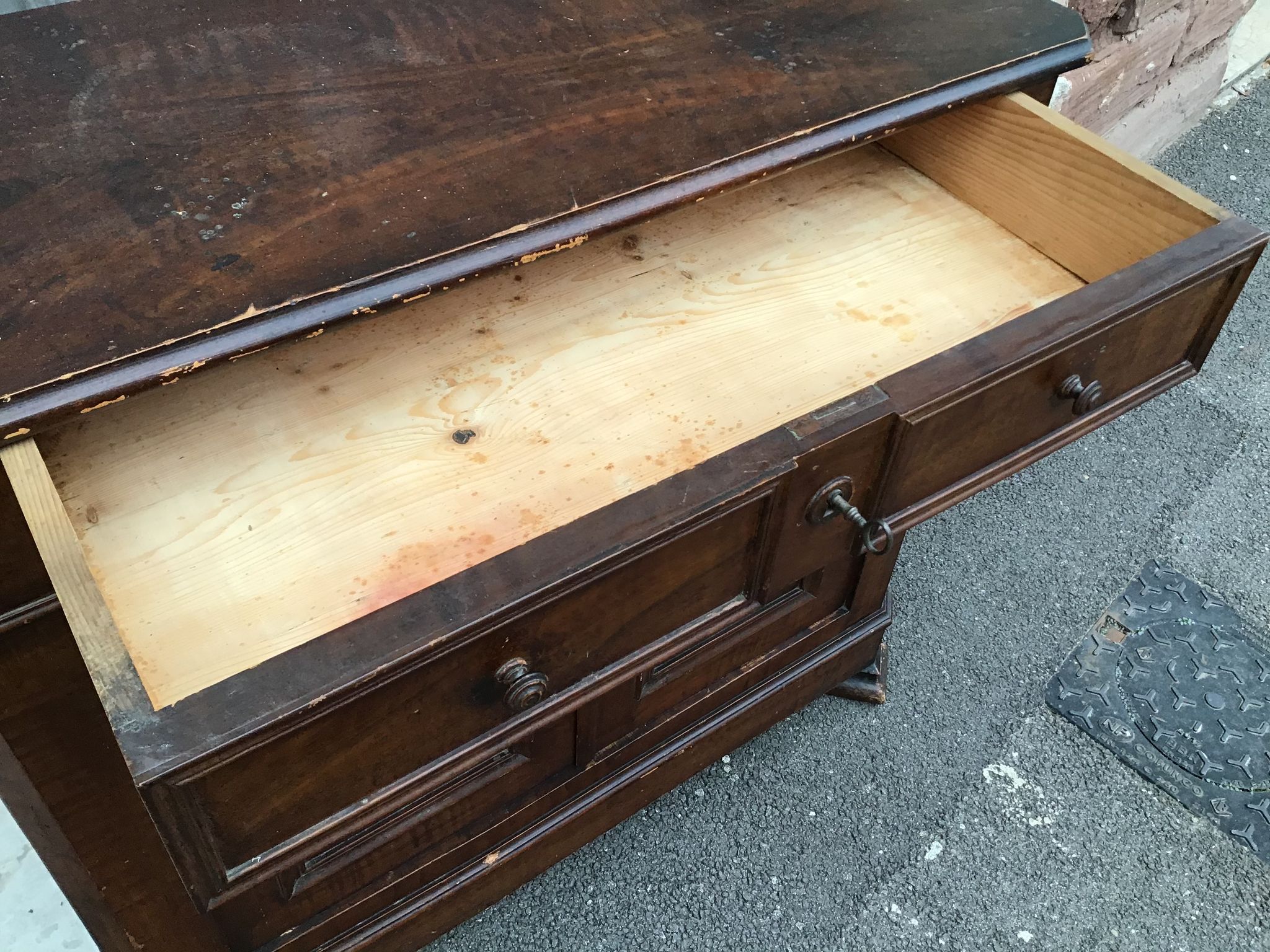 Old country fir buffet bohemia 1900s