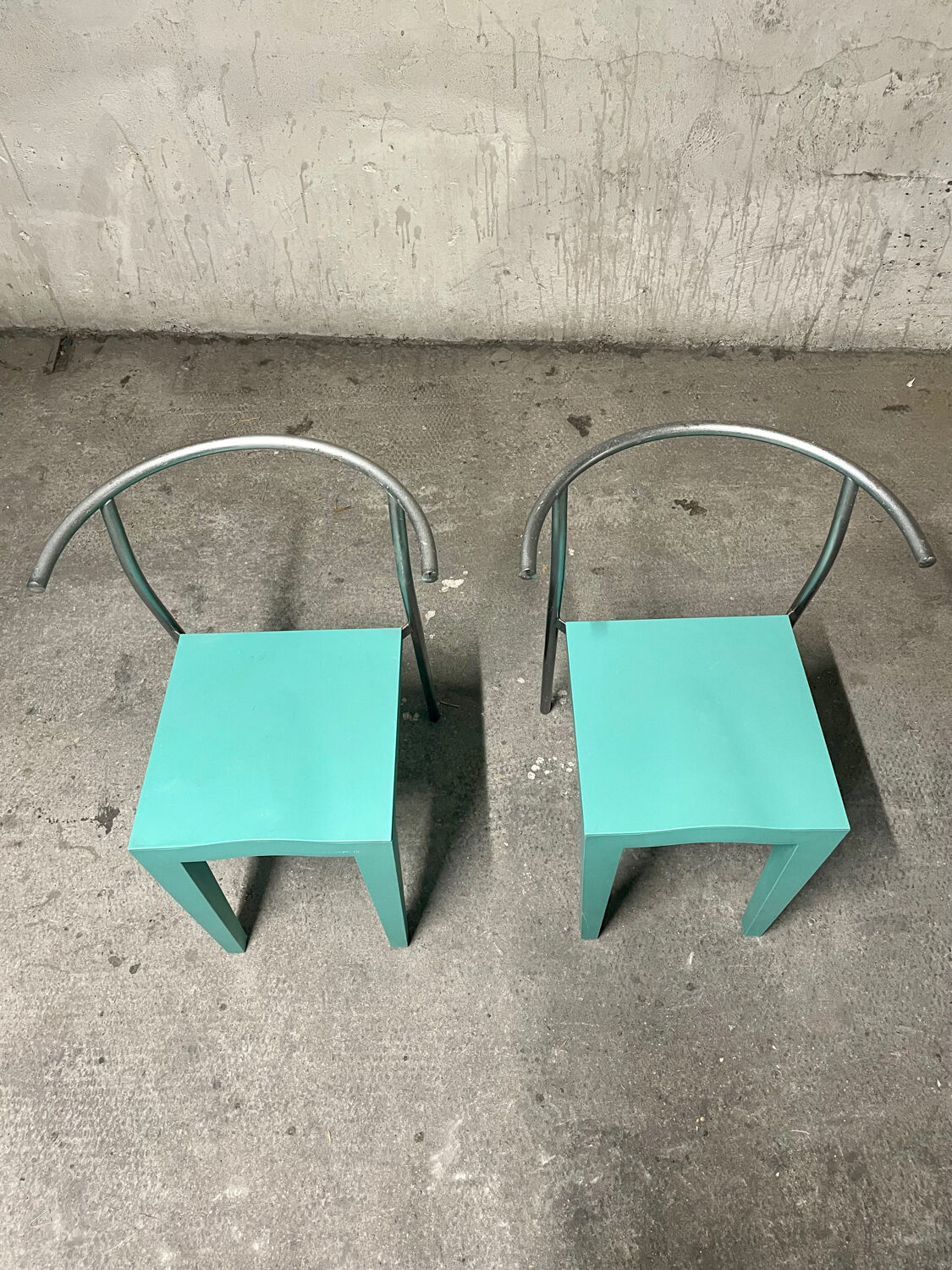 Two starck Dr. Glob chairs edited by Philippe Starck by Kartell italy