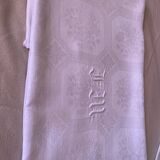 JM monoogram reception tablecloth