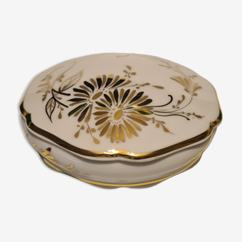 Limoges porcelain candy box cr Paris floral decor