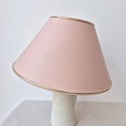 Fabric lampshade with golden trim '70s - vintage