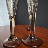 Champagne flutes bubble glass Biot