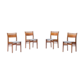 Set of 4 dining chairs, Dutch design, 1950’s