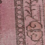 Turkish Pink Floor Vintage Rug sku2528