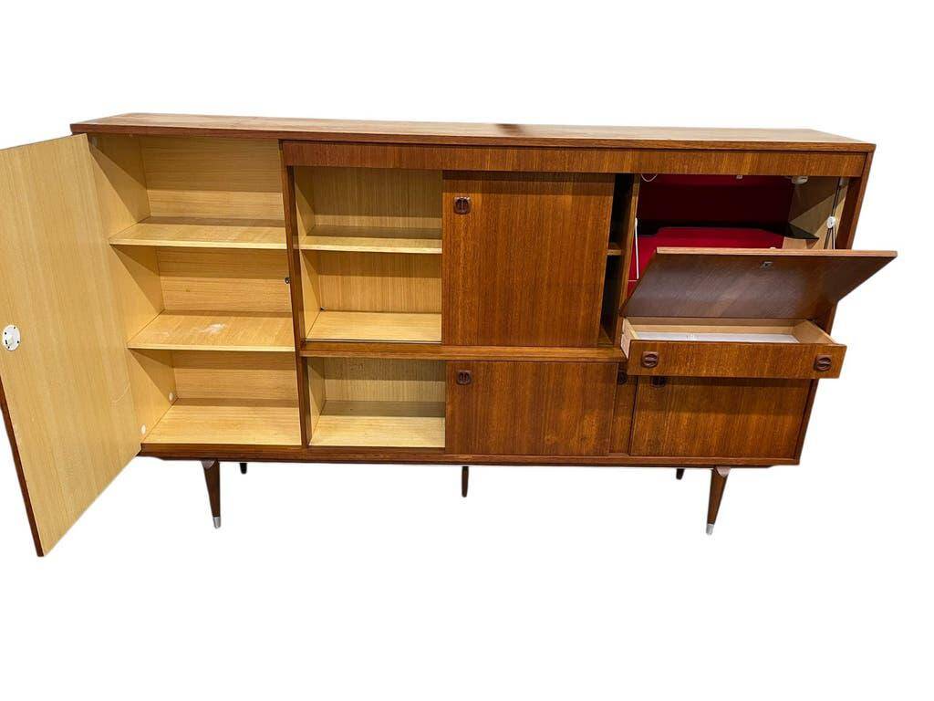 XL vintage wooden buffet / wall unit / midboard