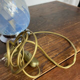 Suspension en verre et métal Art Déco