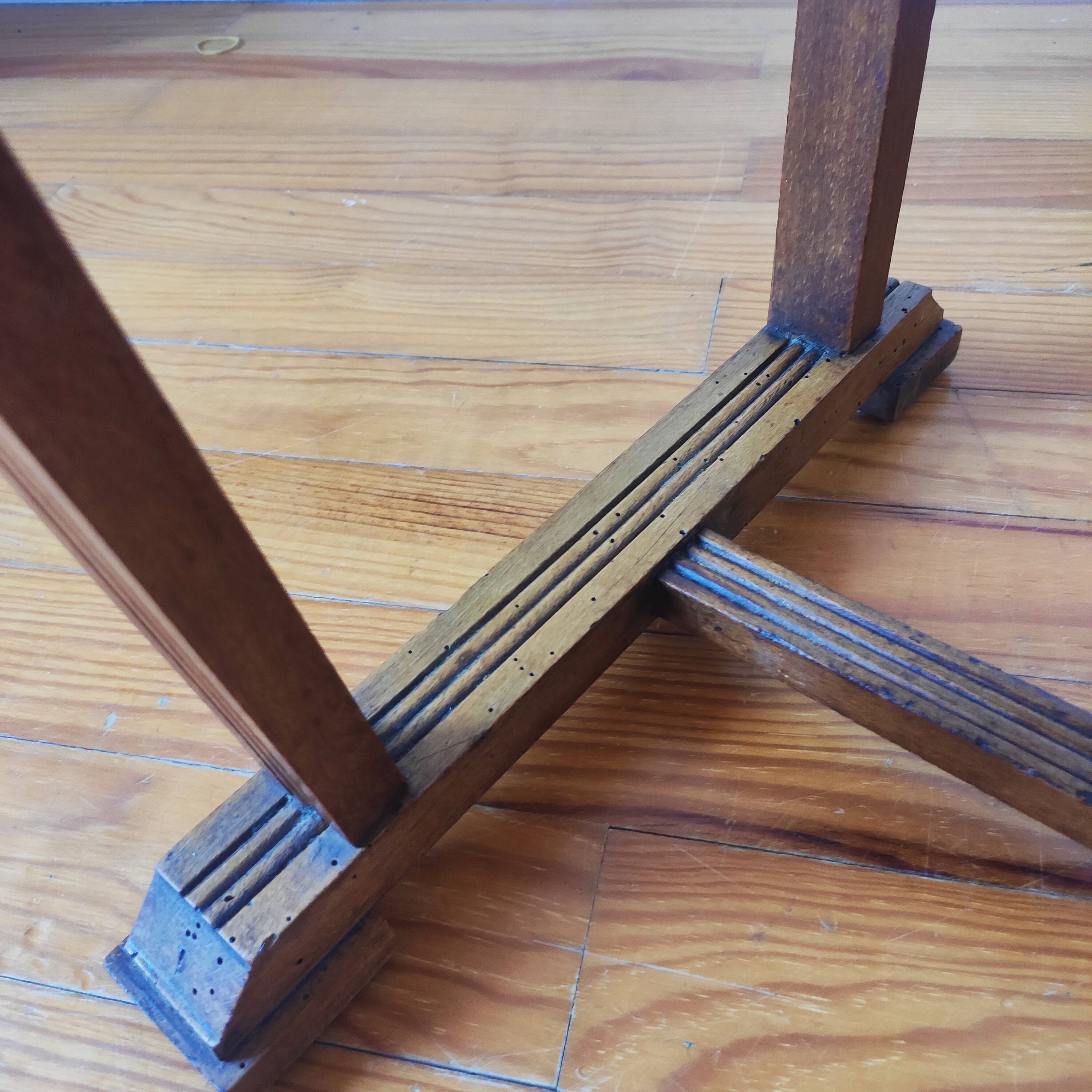 Antique Art Deco wooden console table