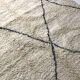 Moroccan Berber carpet Beni Ouarain with dark grey diamonds 2.6x1.53m