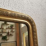 Mirror 99 x 72 cm gilded Louis Philippe old
