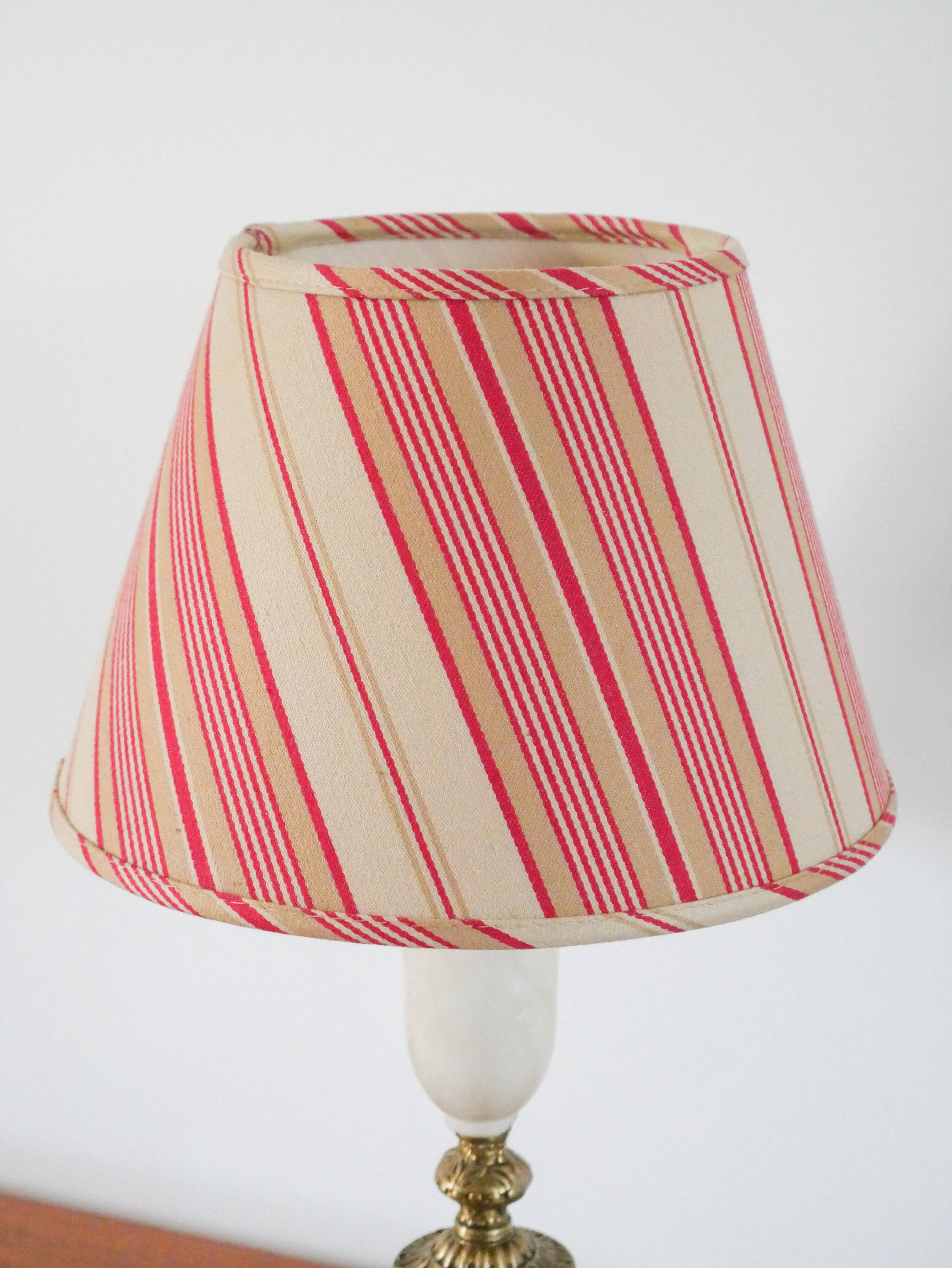 Table lamp in alabaster and bronze 1950