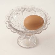 Coupe , mini compotier en verre ancien