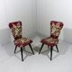 Set of 2 flower side chairs 1950’s