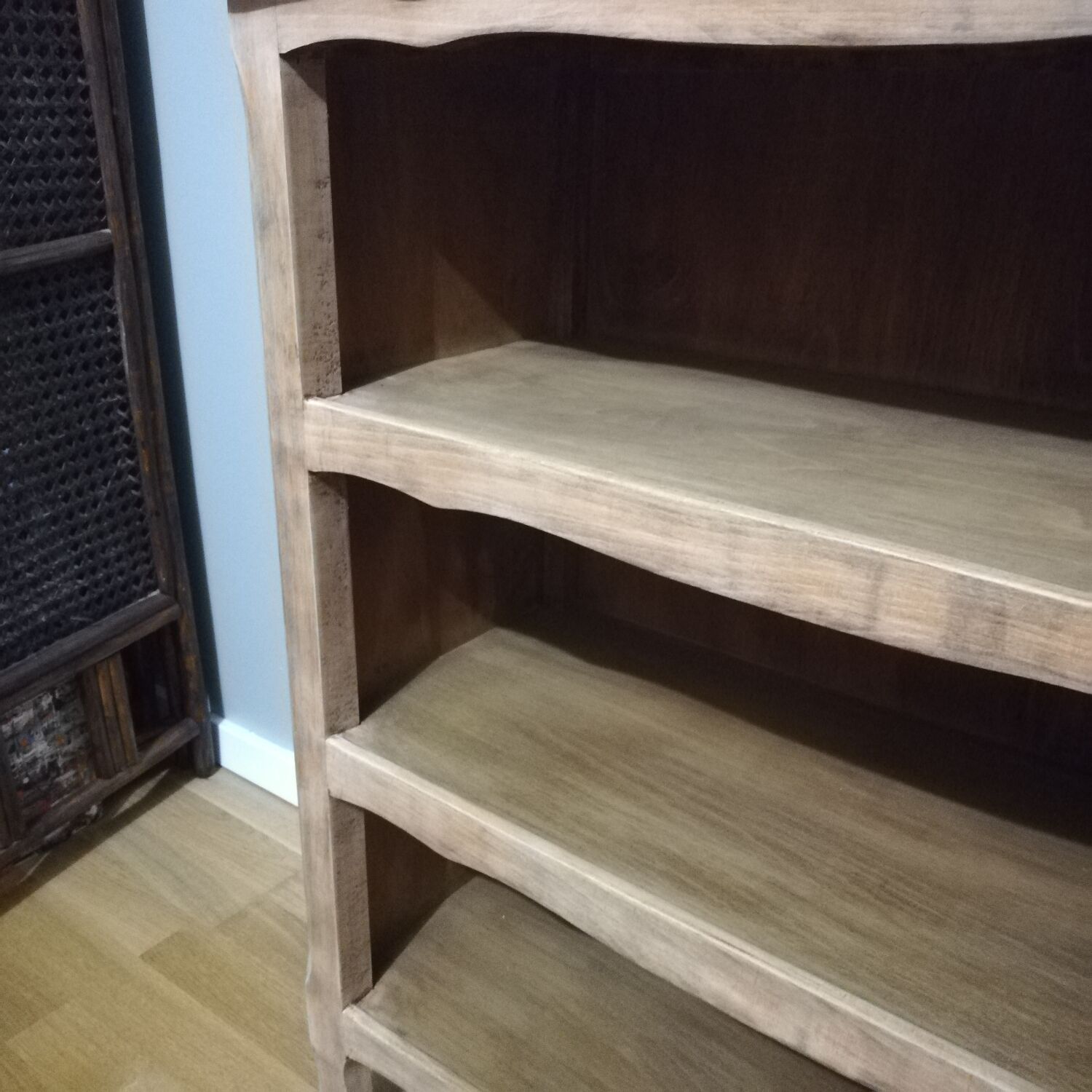Bookcase in raw oak