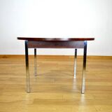 Rosewood and Chrome Dining Table 1960