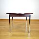 Table de repas en palissandre et chrome 1960