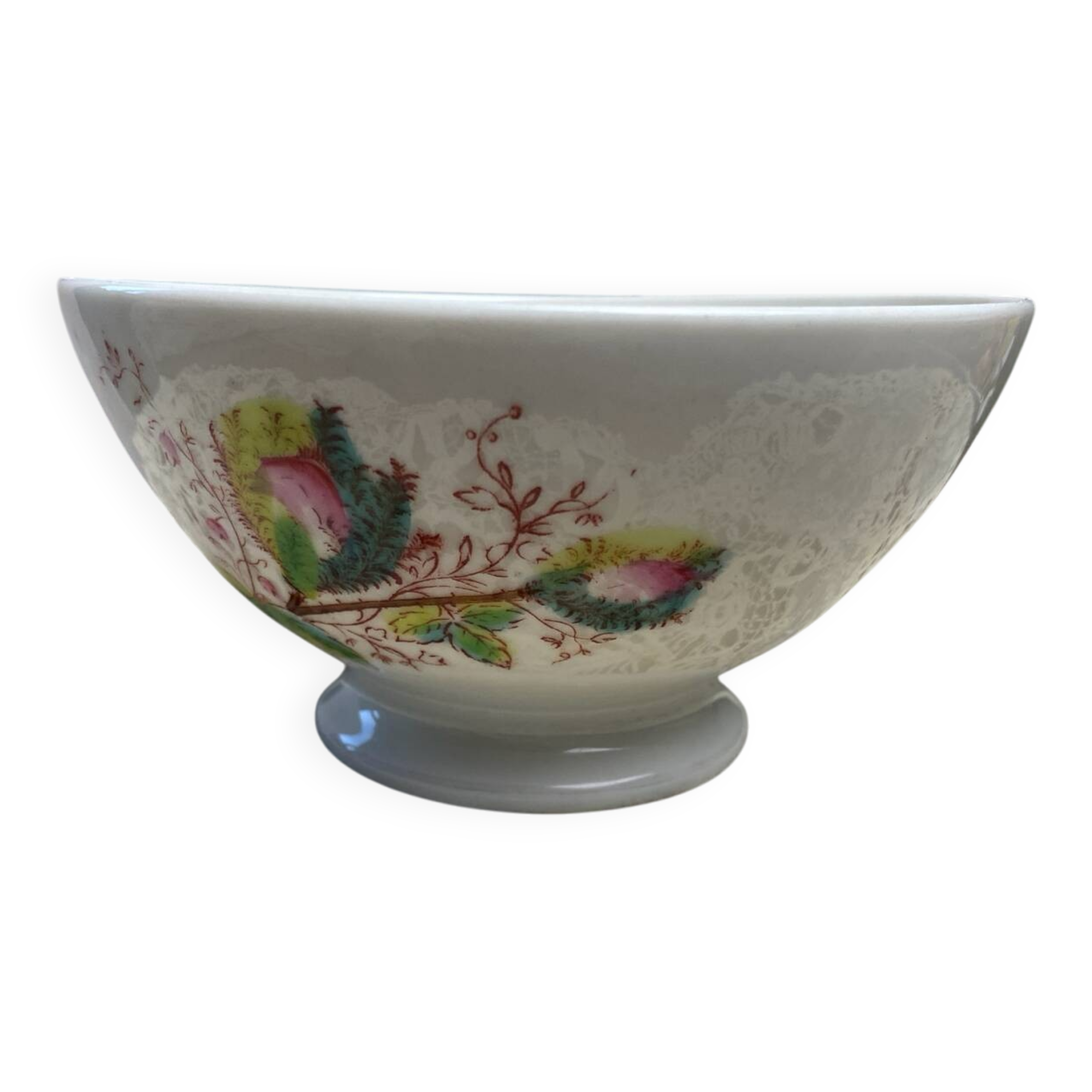 Large antique porcelain bowl