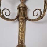Louis XVI style bronze wall lamp