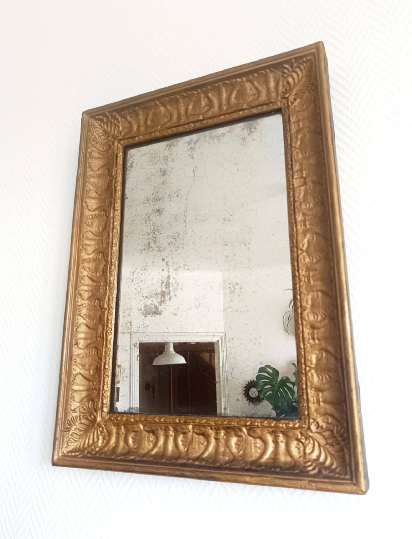 Louis Philippe style gilded wood mirror
