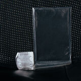 Zanotta onda black leather lounge chair, Italy 1980s