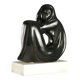 Modern female nude in marble by Vittorio Gagliano, Italy, 1970s.