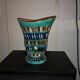large sculptural vase "with hole" by Hubert Bequet – Smyrna decor – 1950s/60s