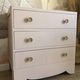 Vintage chest of drawers revisited in old powder pink