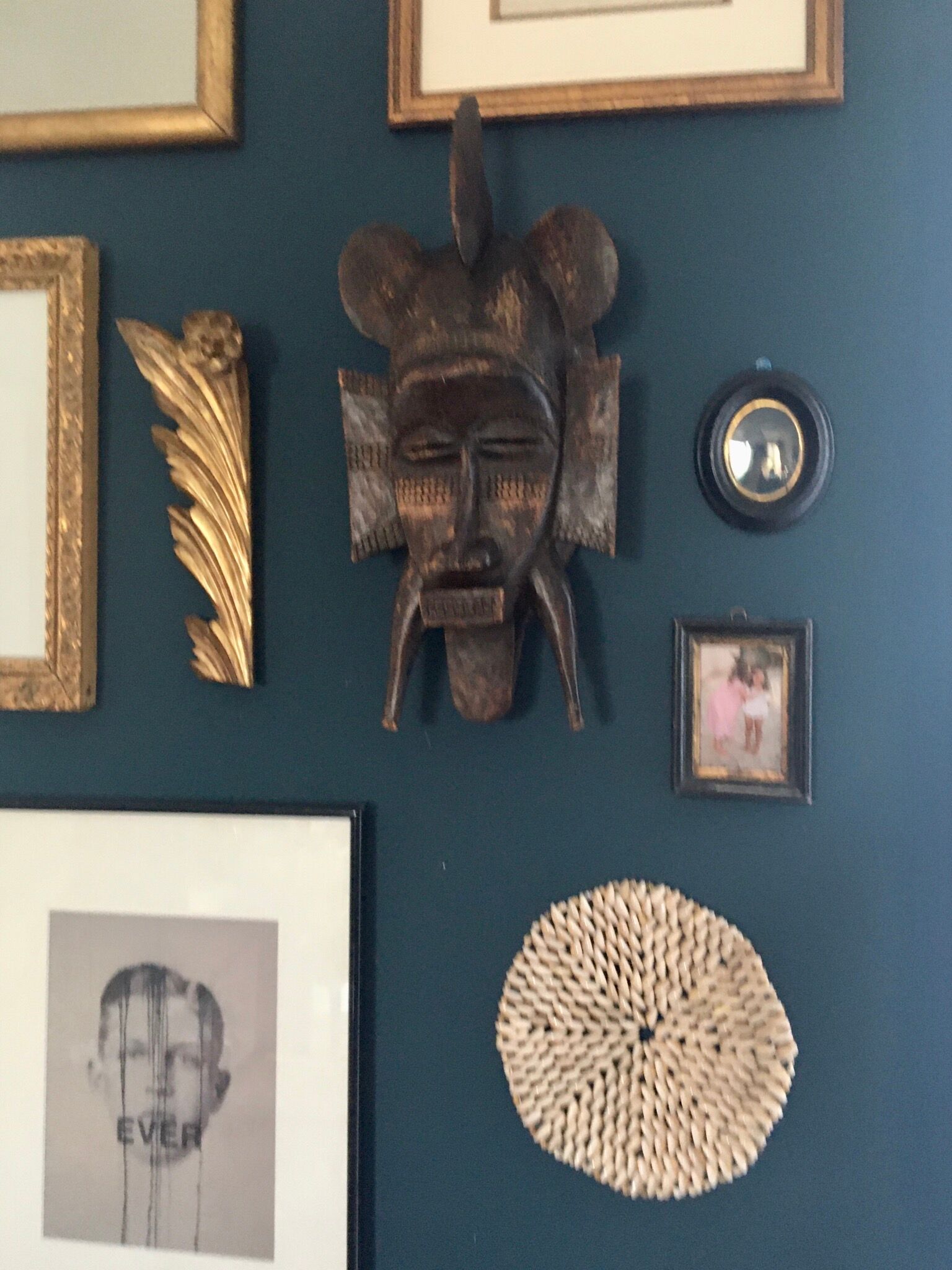 18th-century gilded wood fronton