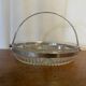 Serviteur Apéro Ancien Verre Moulé + Anse Metal Chromé VMC Reims Vinta