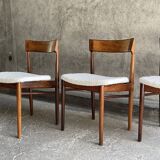 4 Danish rosewood chairs by Rosengren Hansen, 1960s