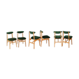 Ensemble de 6 chaises retapissées