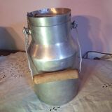 Canette à lait en aluminium grand format complète vintage