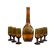 Smoked glass service - Ref 1069