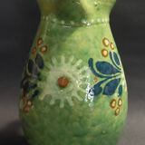 Enamelled terracotta pitcher, Spain, 20th century