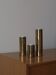 3 brutalist brass candle holders from Staffan Englesson AB | Sweden | 1970s