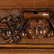 Oratory in solid walnut, Neo-Gothic Renaissance style – Late 19th century