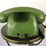 Green phone with vintage dial from the 70s