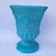 Vintage Portieux Vallerysthal Vase Opaline Blue