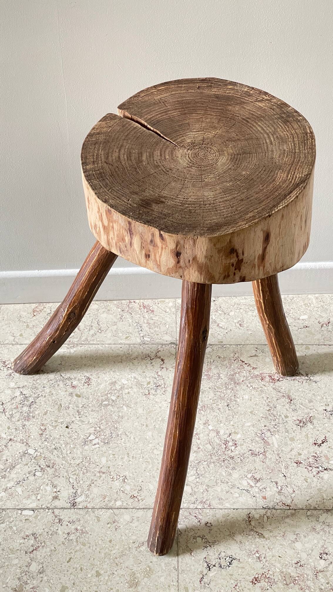Vintage brutalist stool