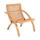 Gijs Bakker folding lounge chair rattan webbing for Castelijn, 1970s