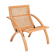 Gijs Bakker folding lounge chair rattan webbing for Castelijn, 1970s