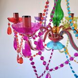 Lustre pampille coloré