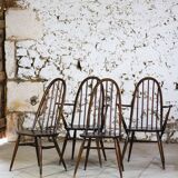Ercol Quaker chairs and armchairs,