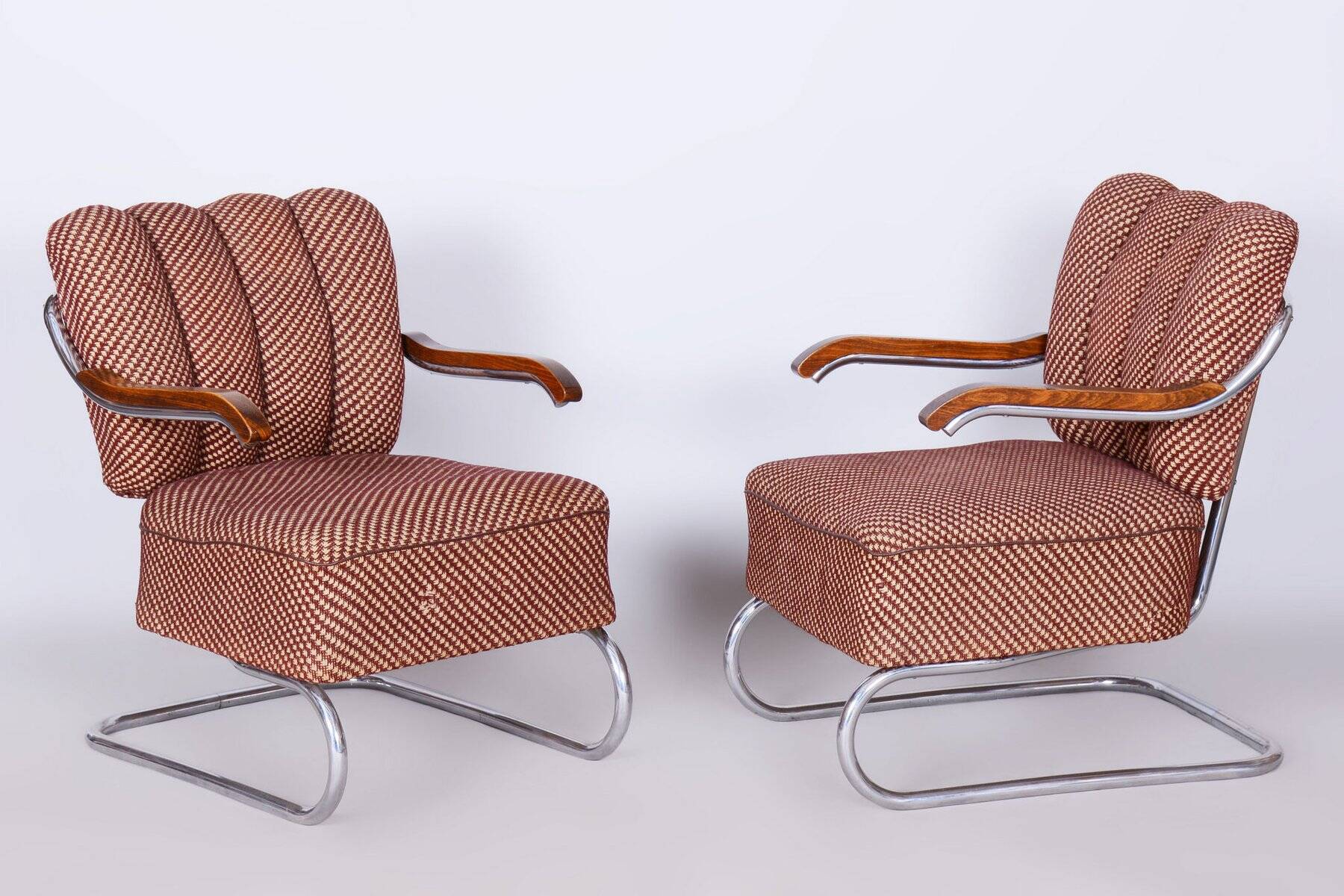 Set of Bauhaus Armchairs by O. Zoufalý, 1930s