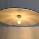 Large green industrial workshop pendant light 50 cm, ceramic socket