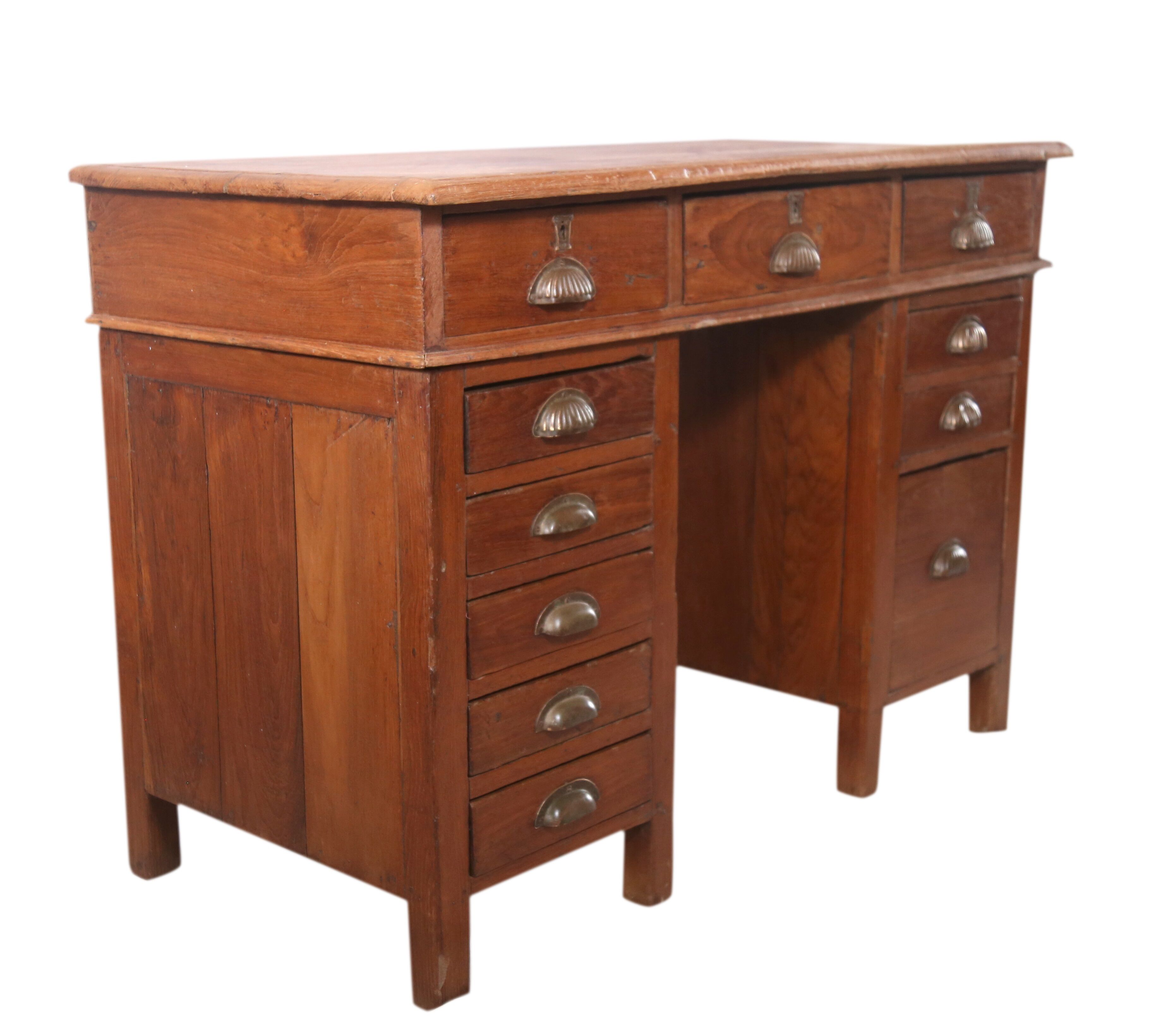 American teak desk cicra 1940