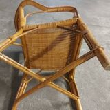 Vintage rattan armchair