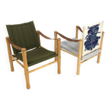 Set of 2 Scandinavian armchairs, Elias Svedberg, Nordiska Kompaniet, Sweden, 1960